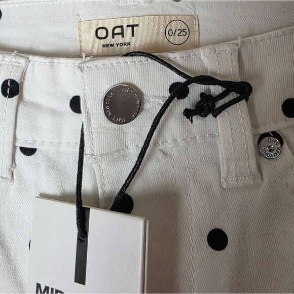 NWT- OAT NEW YORK Polka-Dot Jeans - Picture 4 of 10
